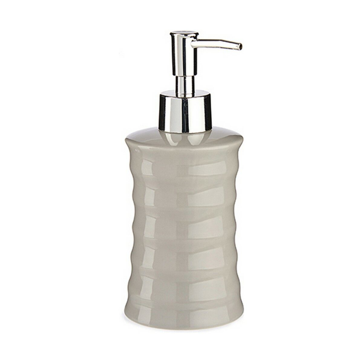 Sæbedispenser Berilo Grå Metal Keramik Bølger 260 ml (12 enheder)